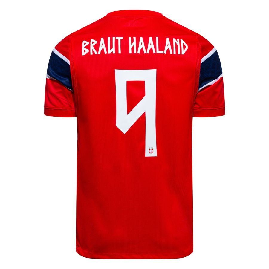 Norway 2026 World Cup Home Jersey - Braut Haaland #9 | Red Fan Edition