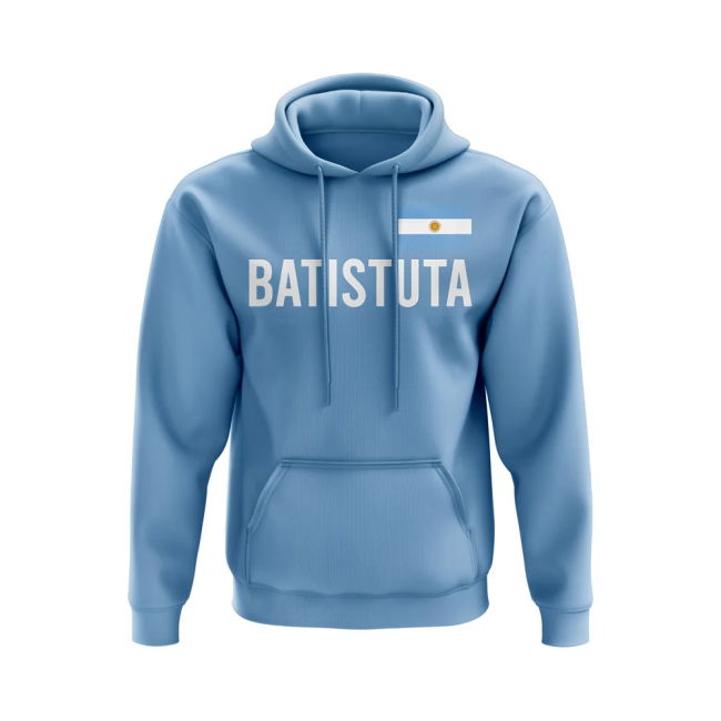 Authentic Gabriel Batistuta Name Hoody (Sky Blue) Championship