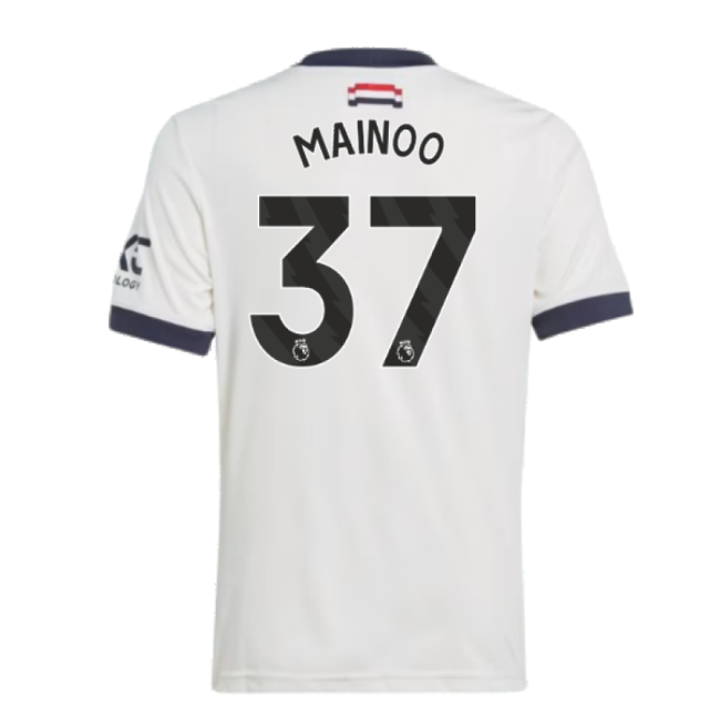 Football Man Utd Third Shirt Kids Mainoo #37 Professional Grade Di...
