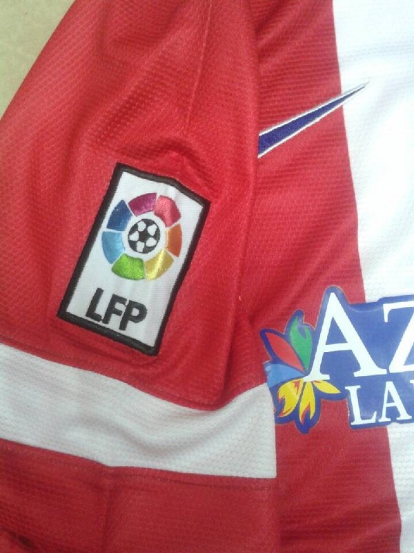 13-14 Atletico Madrid Home Long Sleeve Soccer Jersey Shirt - Official