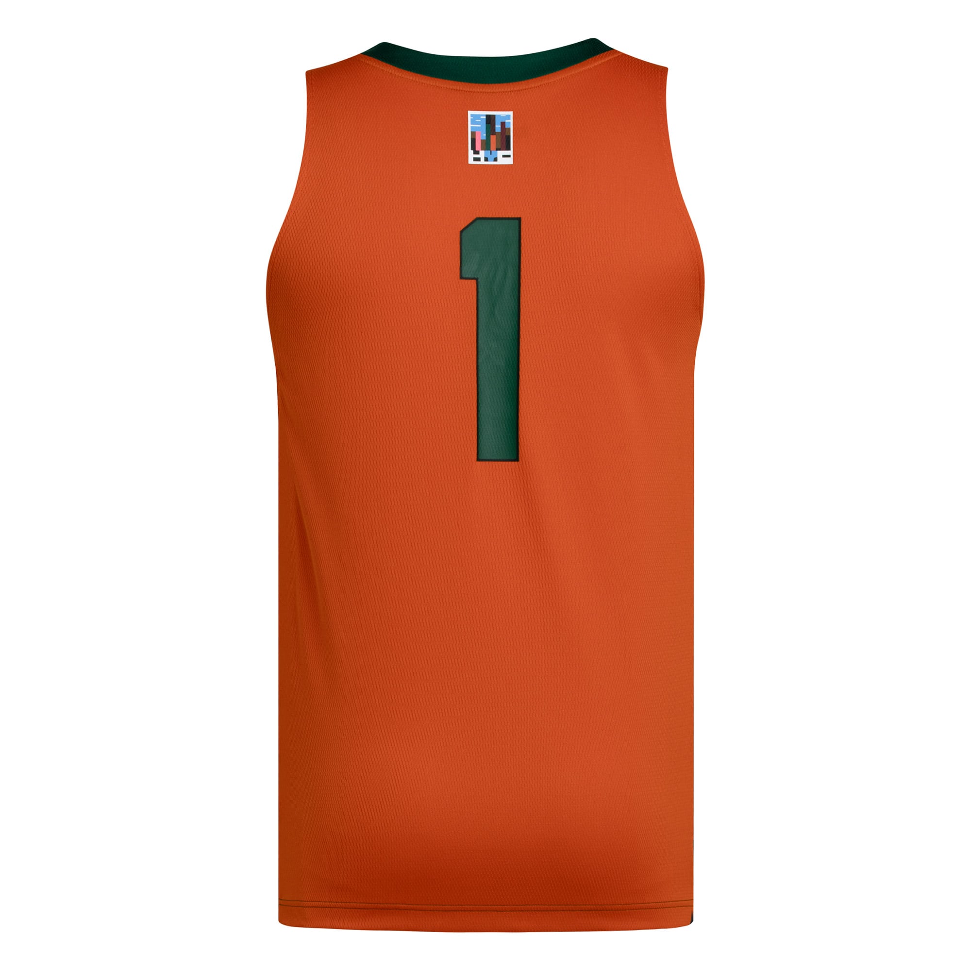 #1 Miami Hurricanes adidas Black History Month Basketball Jersey - Green/Orange