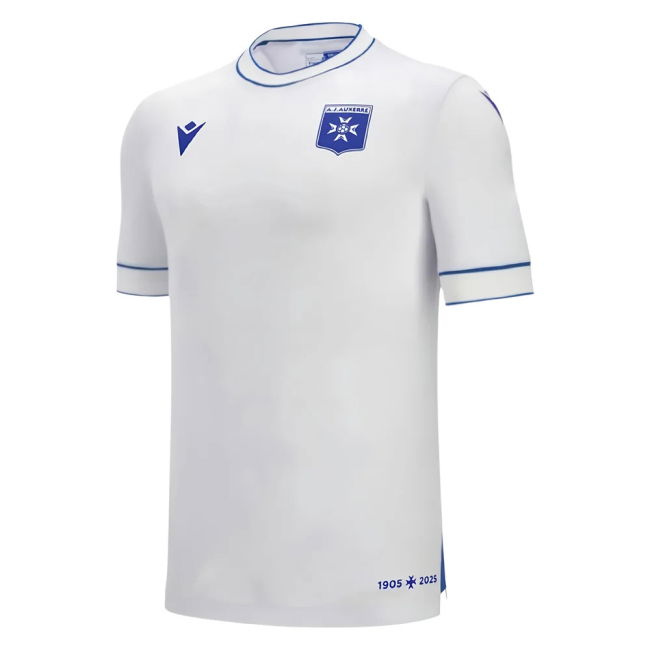 Auxerre 2025-2026 Home Football Jersey (Your Name) | Breathable