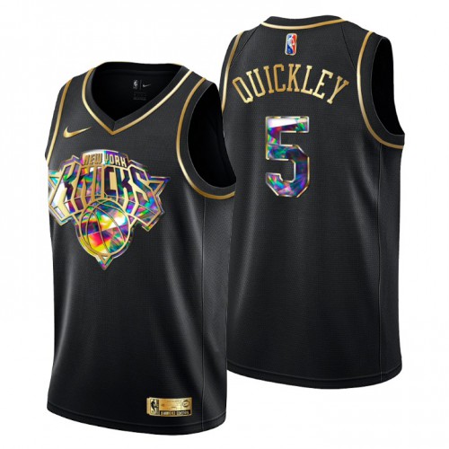 Nuggets Black York Knicks #5 Jersey - Discounted NBA Fan Apparel