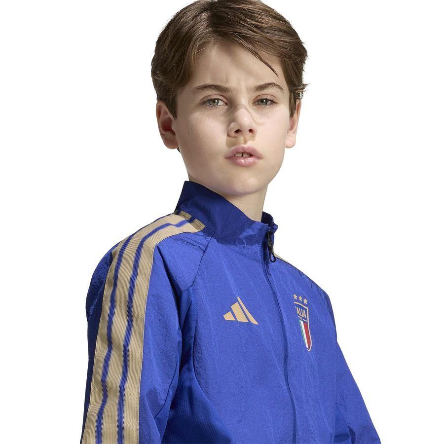[EFKS] Italy Jacket Anthem Training Kids Blue Uniform