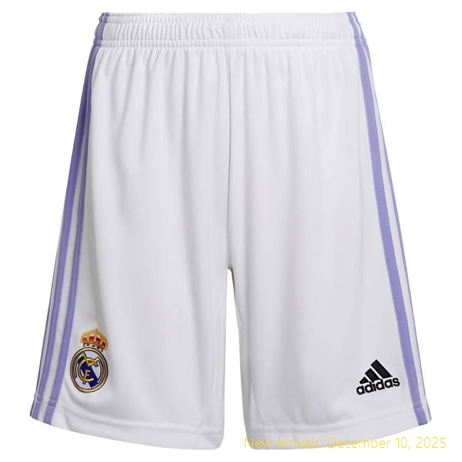 2022-2023 Real Madrid Home Shorts - Premium Soccer - White Color