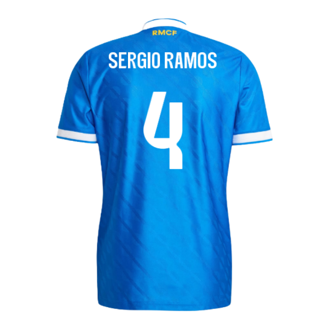 2025-2026 Genuina Camiseta Real Madrid Tercer - Hombres Con Ramos 4