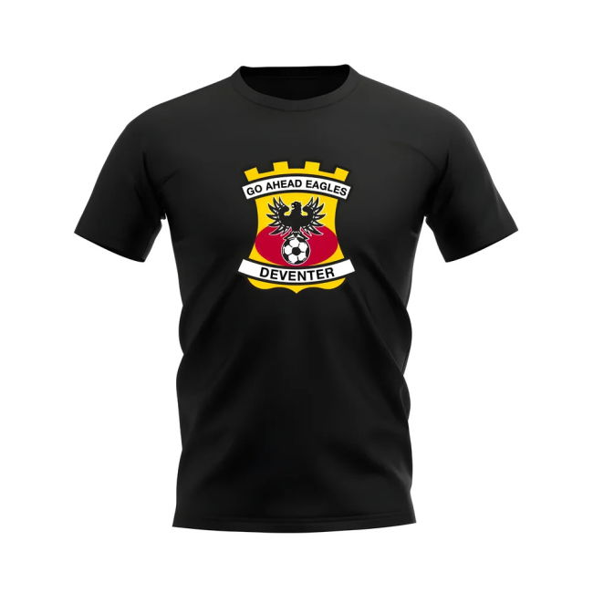 Authentic 2025-2026 Go Ahead Eagles Badge Black With Vintage Design -