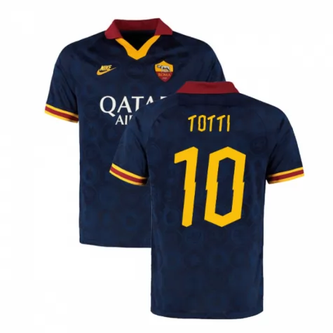 201920 AS Roma Third Navy 10 TOTTI Shirt - Official Replica 5907