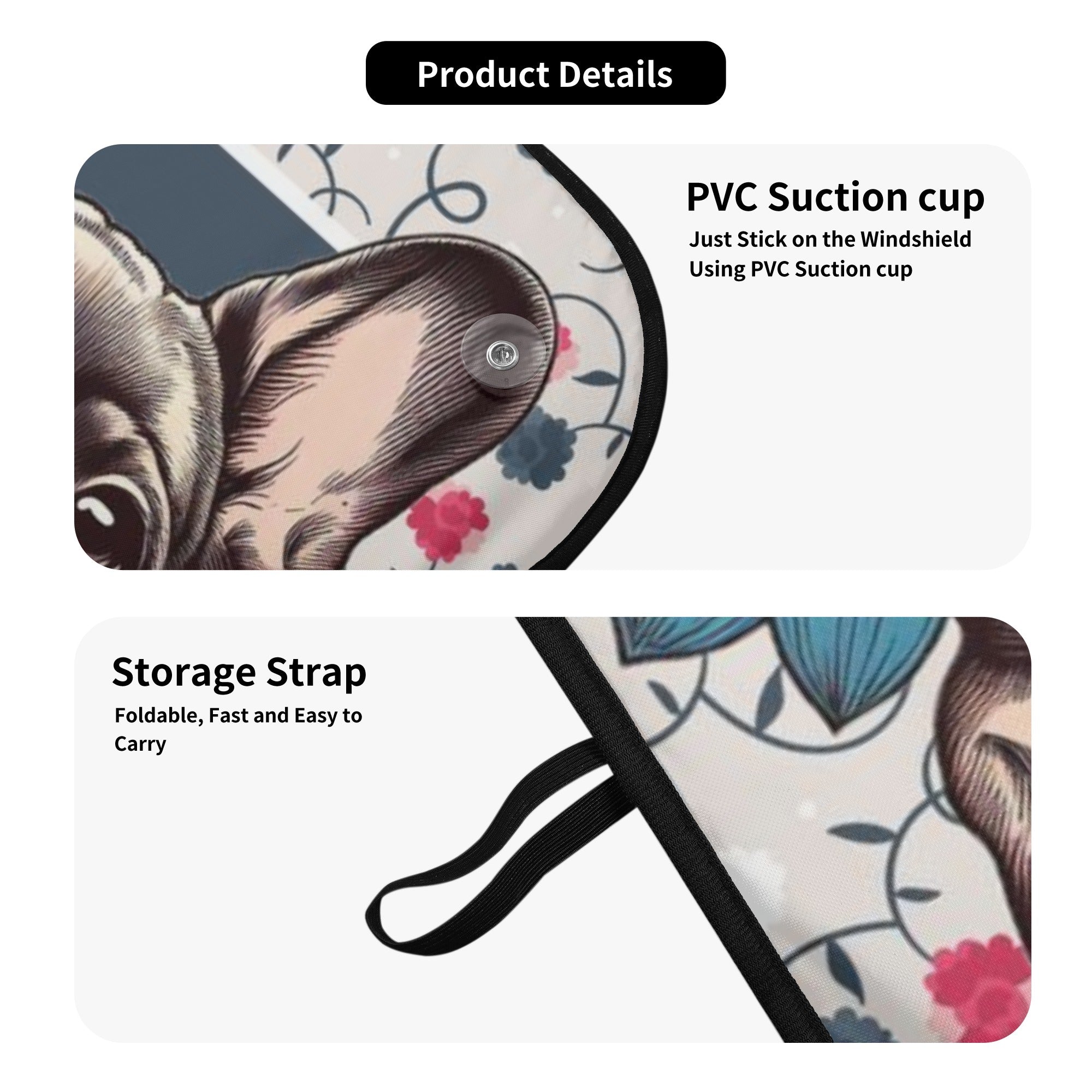 Bulldog Soot - French Bulldog Car Auto Sun Shade Summer Wear