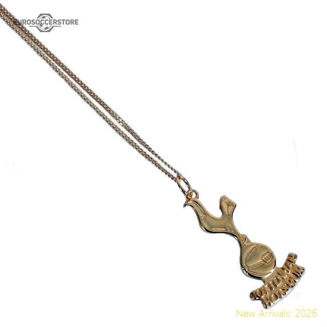 Spurs Hotspur Fc 18ct Gold Plated On Silver Pendant  Chain
