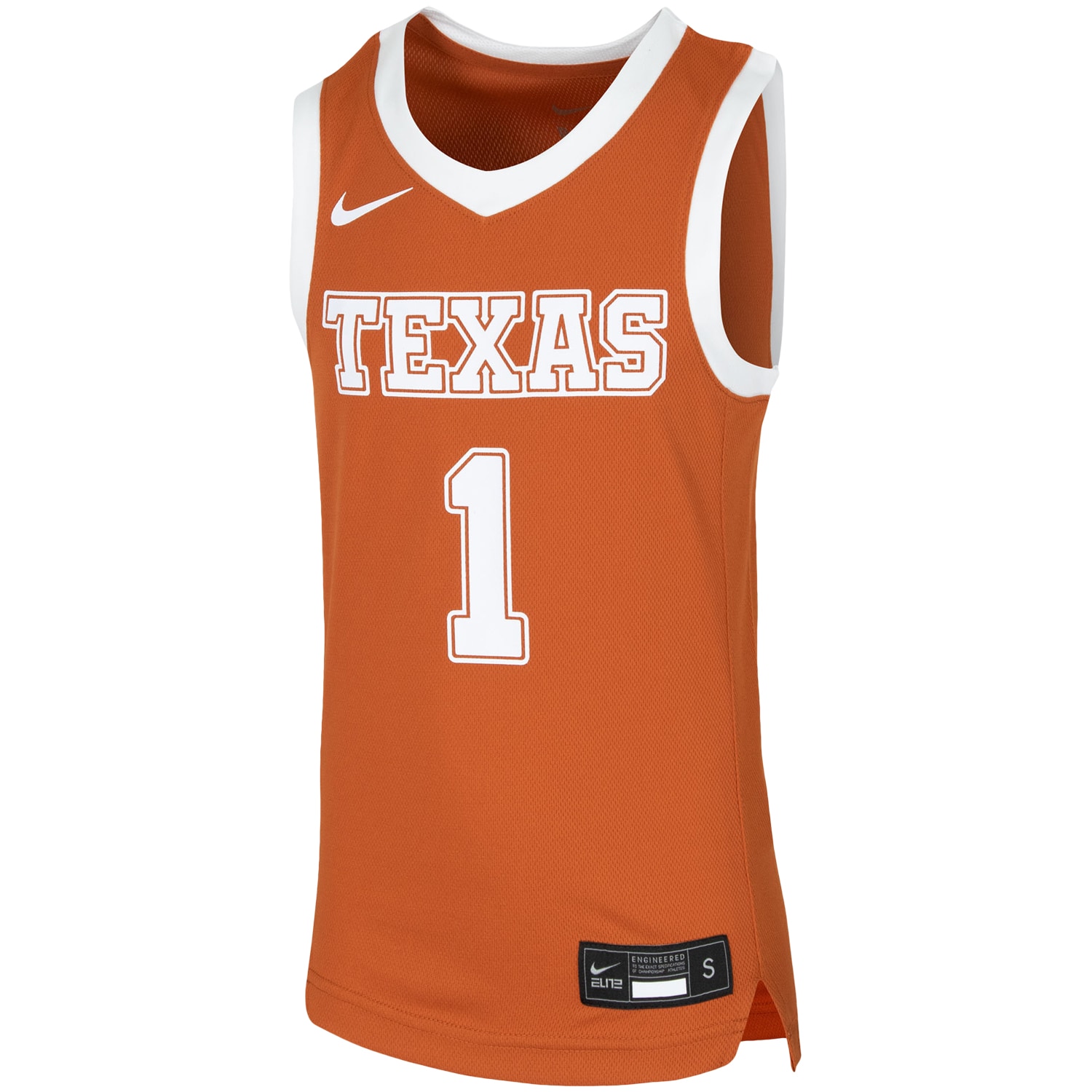 [DDG] Texas Longhorns Youth Replica Team Basketball Jersey - Orange