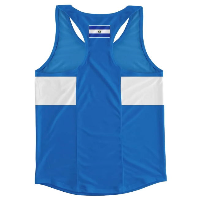 Top-Tier El Salvador Flag Running Vest Aero-Dynamic Aero-Dynamic