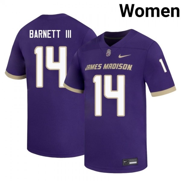 Women Ncaa Team #14 Alonza Barnett Premium Football Jersey