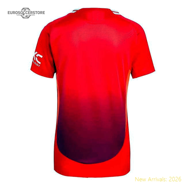 Man Utd Male 2024 Home Jersey Shirt Football Fan Apparel