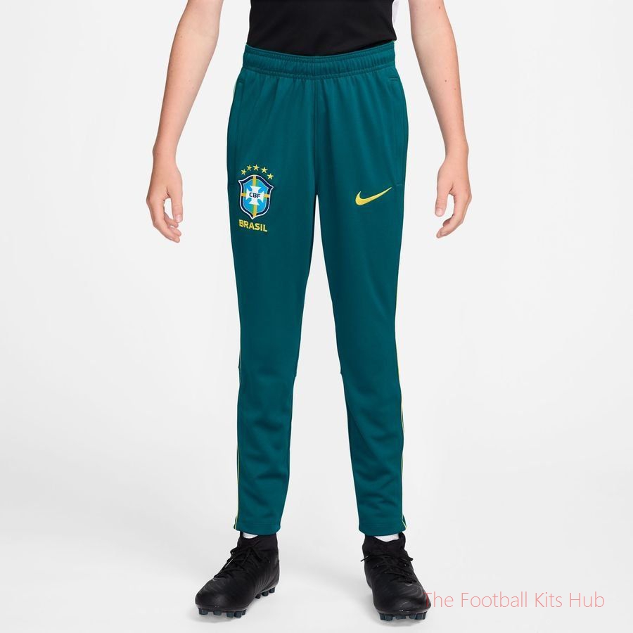 Brazil Training Trousers Dri-FIT Academy Pro World Cup 2026 - Geode Teal/Light Menta/Midwest Gold Kids