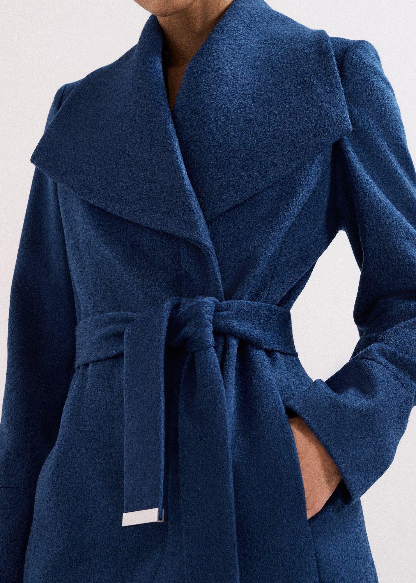 Petite Nicci Black Wool Smart Coat