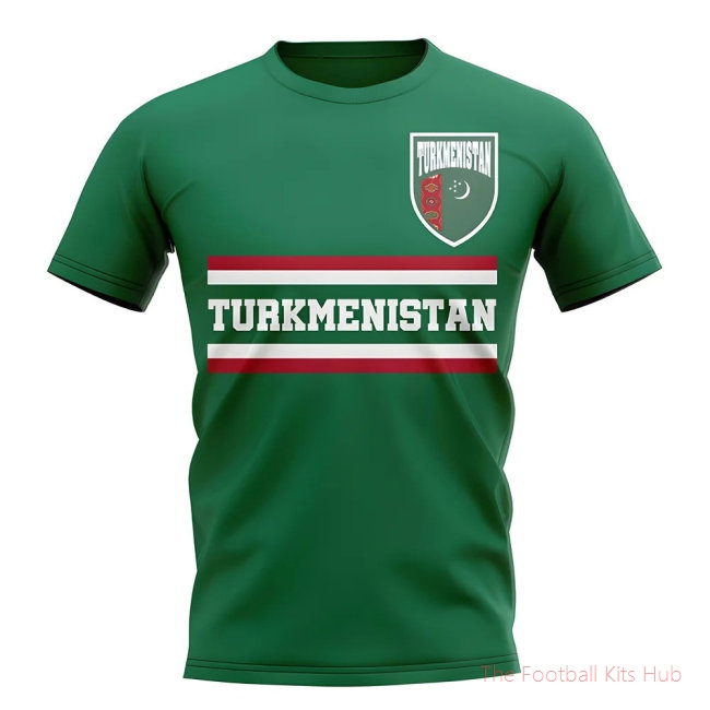Turkmenistan Core Football Country T-Shirt (Green)