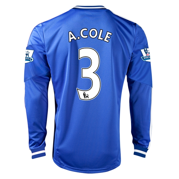 Premium Quality 13-14 Chelsea 3 ACOLE Home Long Sleeve Jersey Shirt