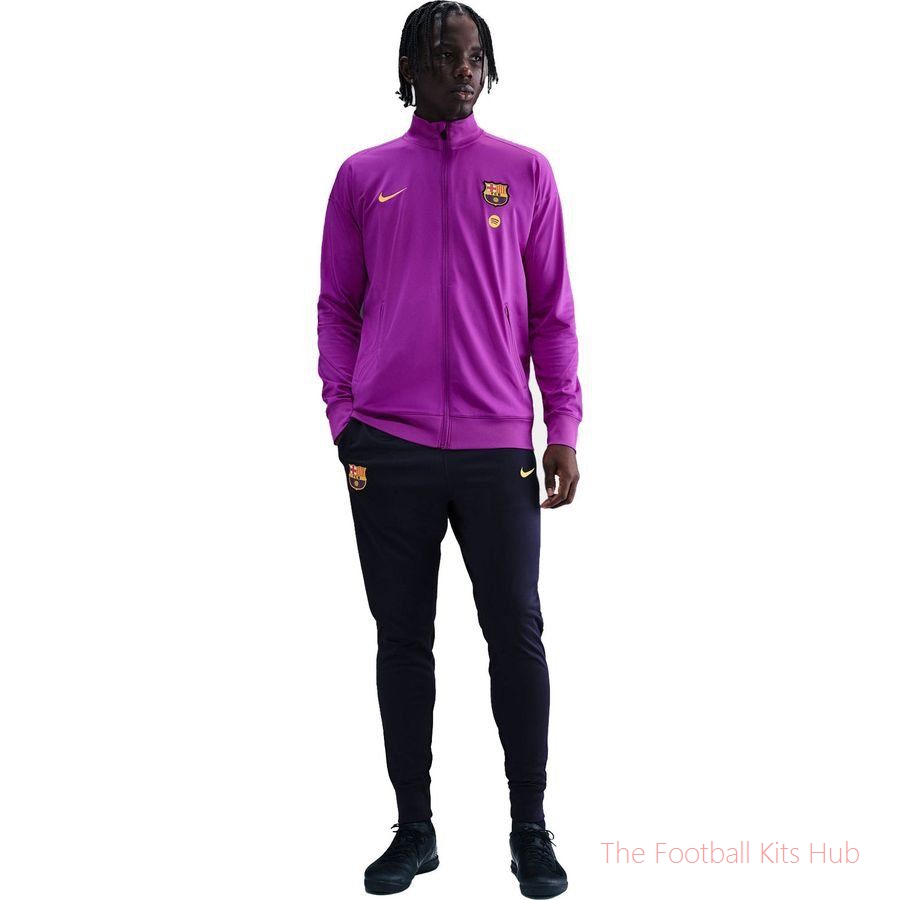 Barcelona Tracksuit Dri-FIT Strike - Vivid Purple/Midwest Gold