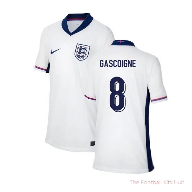 2024-2025 England Home Shirt (Kids) (Gascoigne 8)