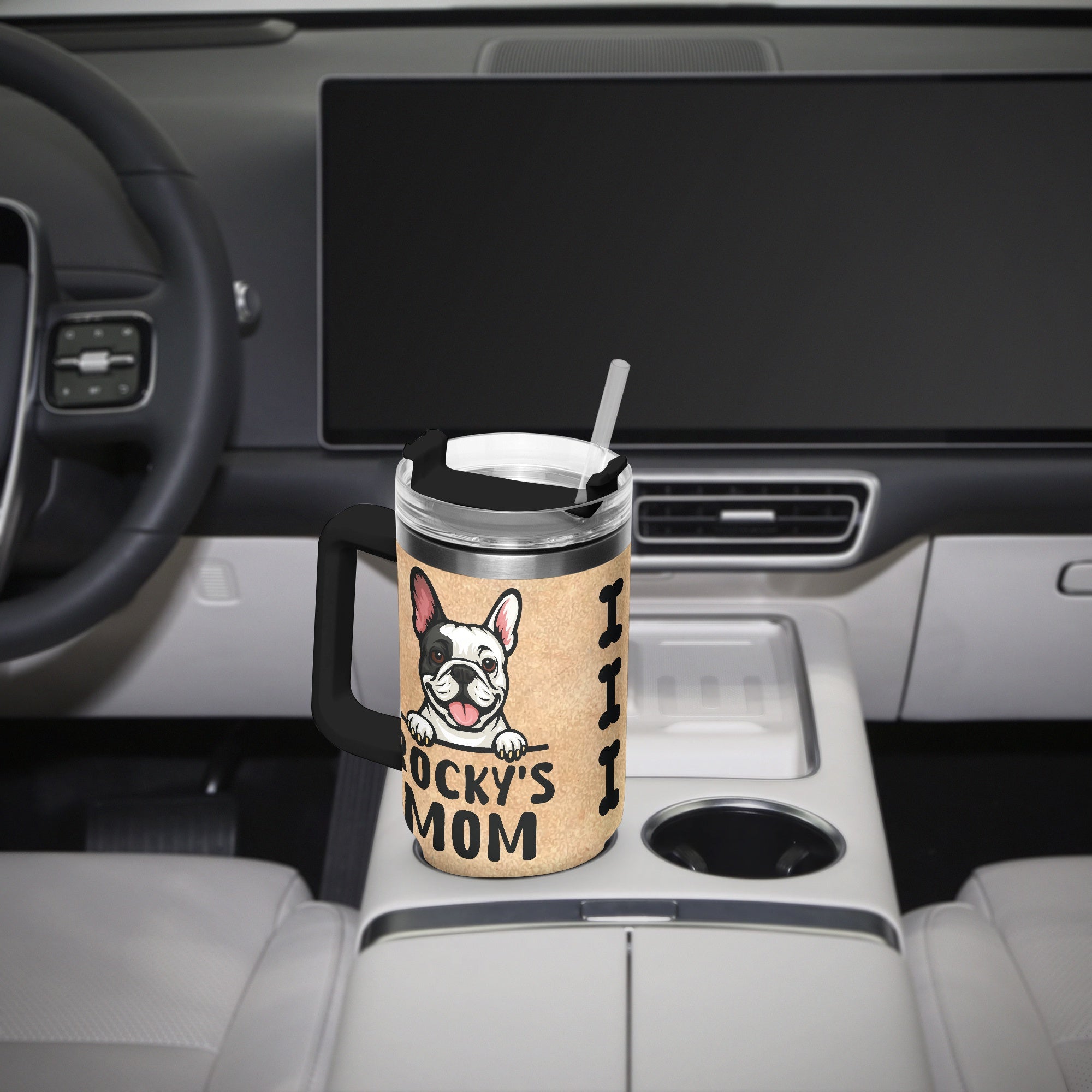 Fashion-Forward Kate - Personalized Car Tumbler Cup for Casual Outings