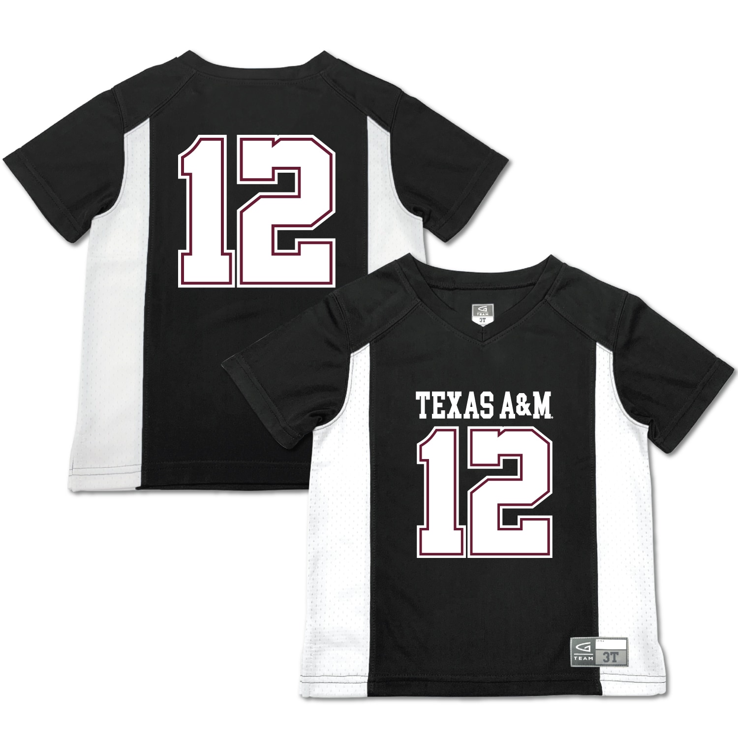 [NJP] Texas A&M Aggies Garb Toddler Football Jersey - Black