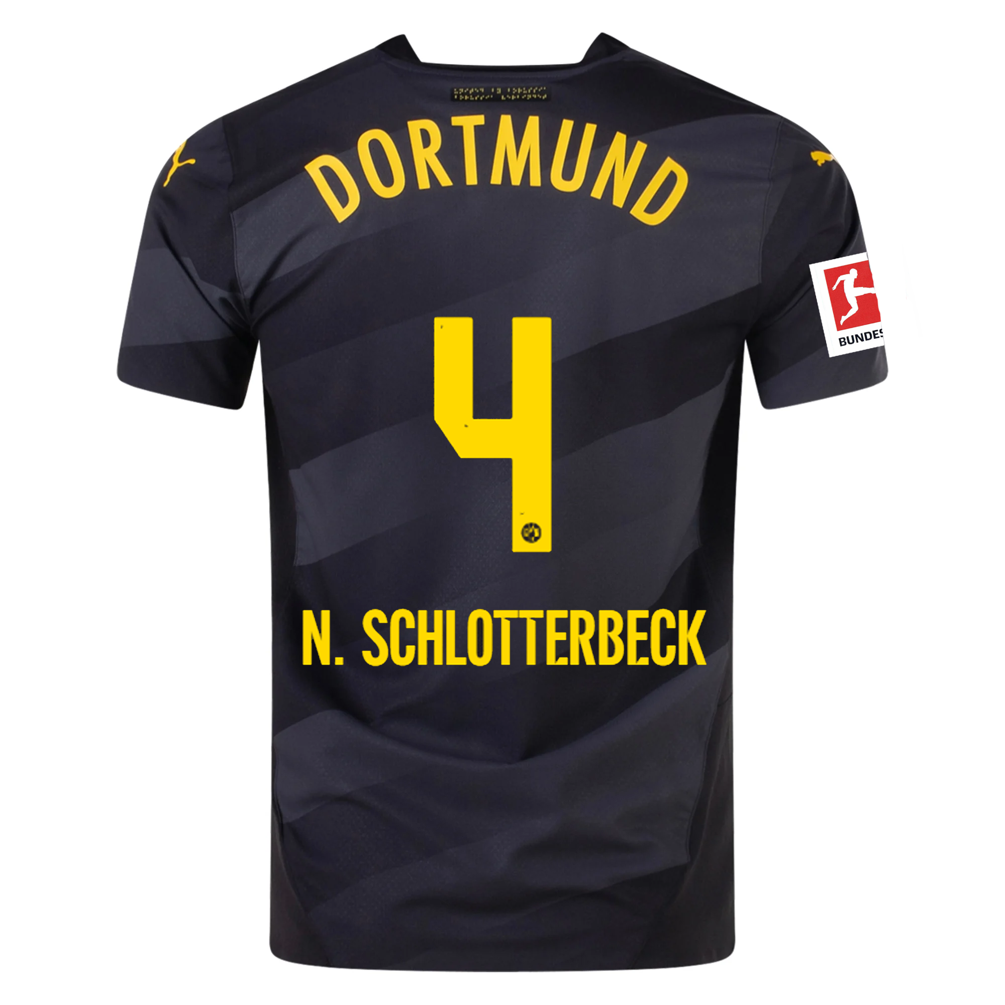 Borussia Dortmund Schlotterbeck 2024-2025 Bun Away Jersey – Authentic Shirt