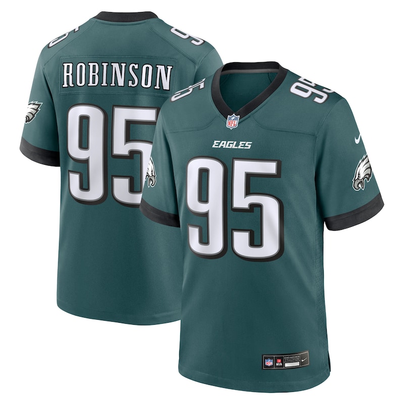 None Ty Robinson Champion PHI Eagles Premium Jersey Game Day Wear