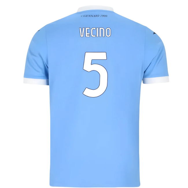 Lazio Lazio Home Shirt Vecino #5 Durable Material Devoted Updated ...