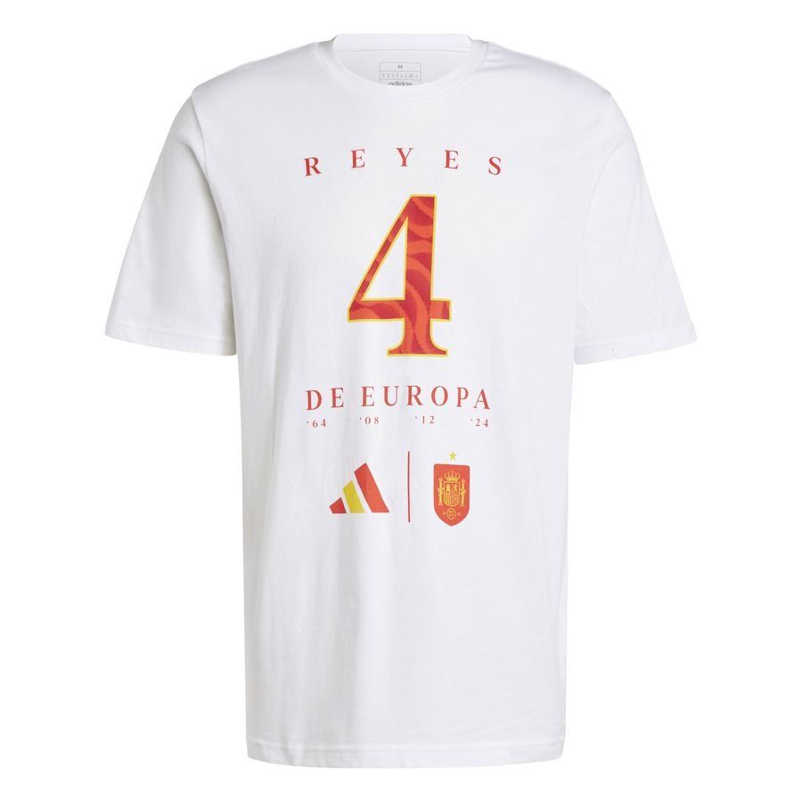 Spain Euro 2024 Winner T Shirt Reyes De Europa Pure White