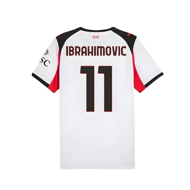 Fan Gear Acm Ac Milan Away Shirt Ibrahimovic #11 High Performance ...