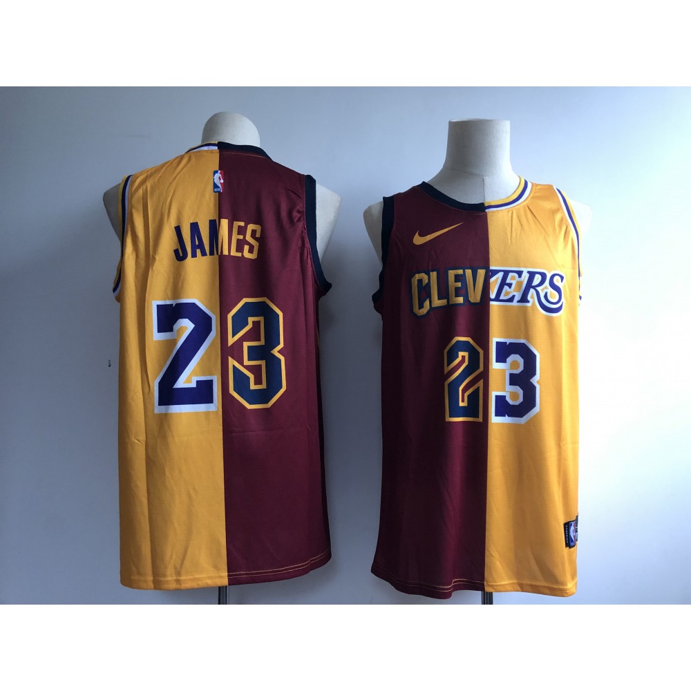 Collector's Item Elite Men's LAL #23 Lebron Gold Basketball Jersey