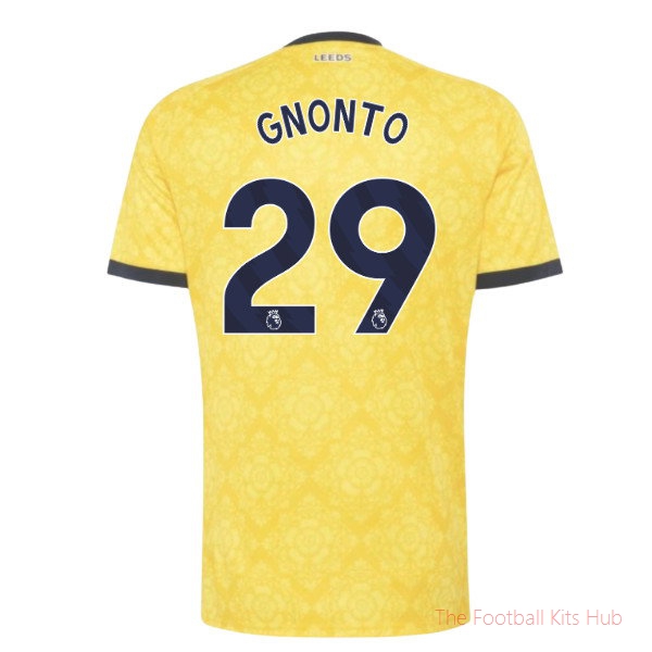 Leeds United Away Shirt 2026-2027 Gnonto #29 Football Jersey