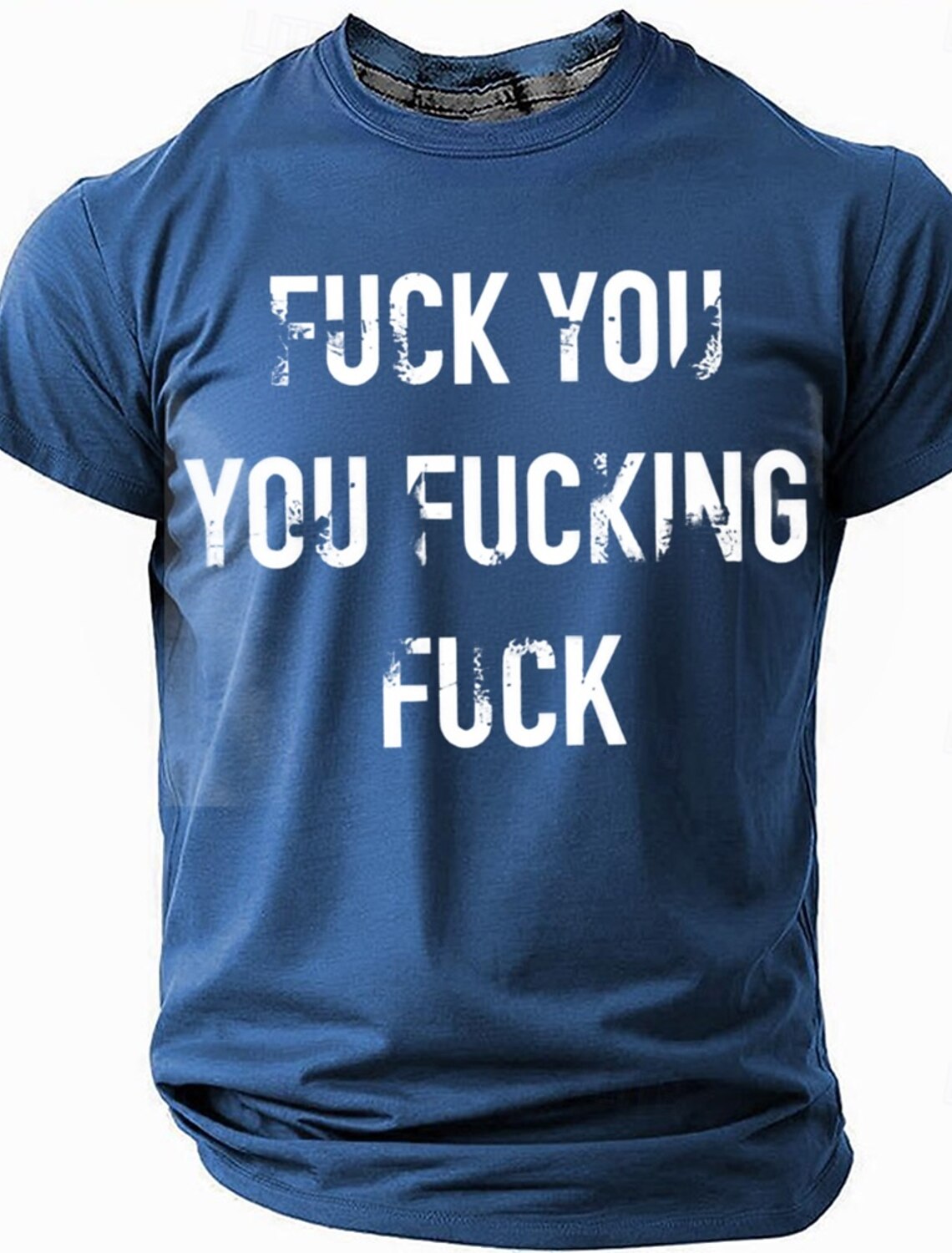 Vintage Washed Cotton Blend T Shirt Shut Up Liver Youre Fine