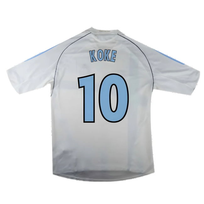 Marseille 2004-05 Home Shirt ((Excellent) L) (Koke 10)