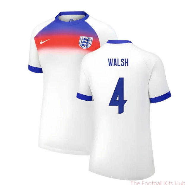 2025 England Womens Team Home Shirt (Ladies) (WALSH 4)