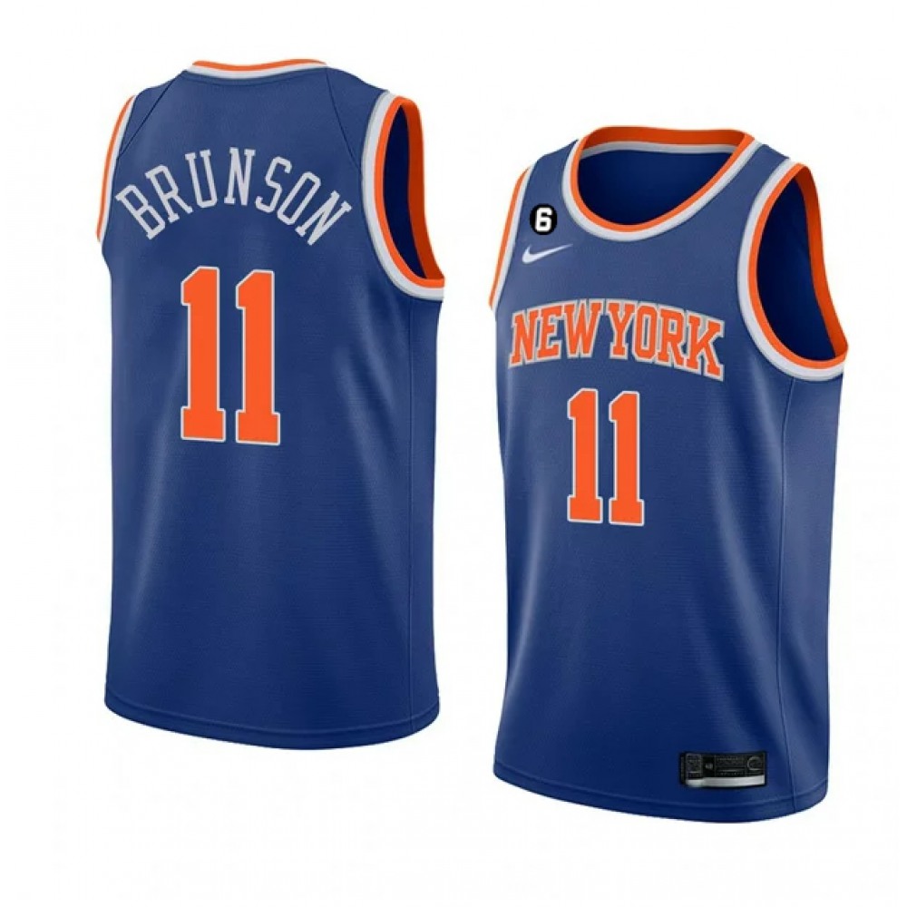 Limited Edition Men's NY Knicks #11 Jalen Blue Basketball Jersey