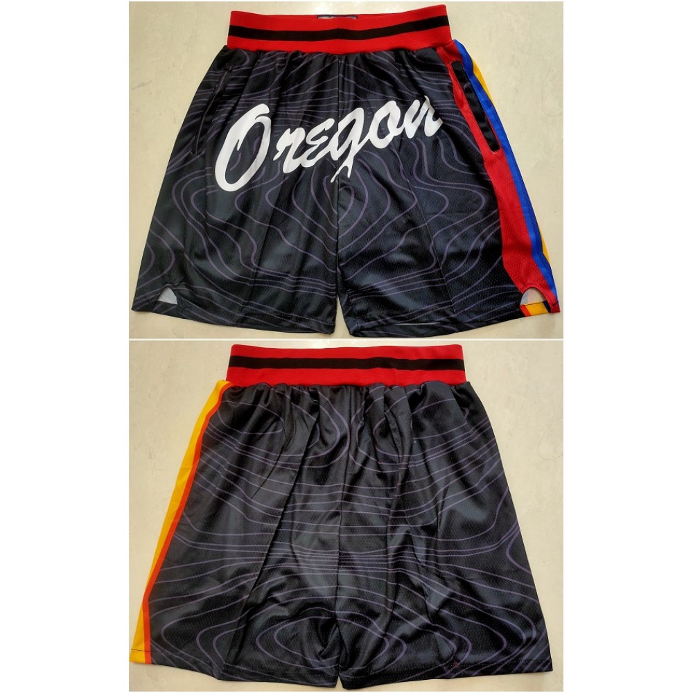 Men's Portland Trail Blazers Black Shorts (Run Small)