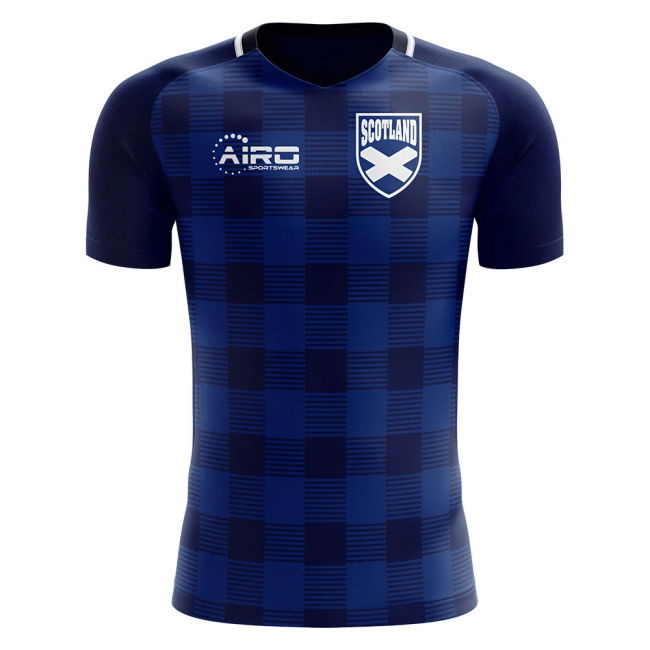 2025-2026 Scotland Tartan Concept Football Shirt (Your Name) -Kids