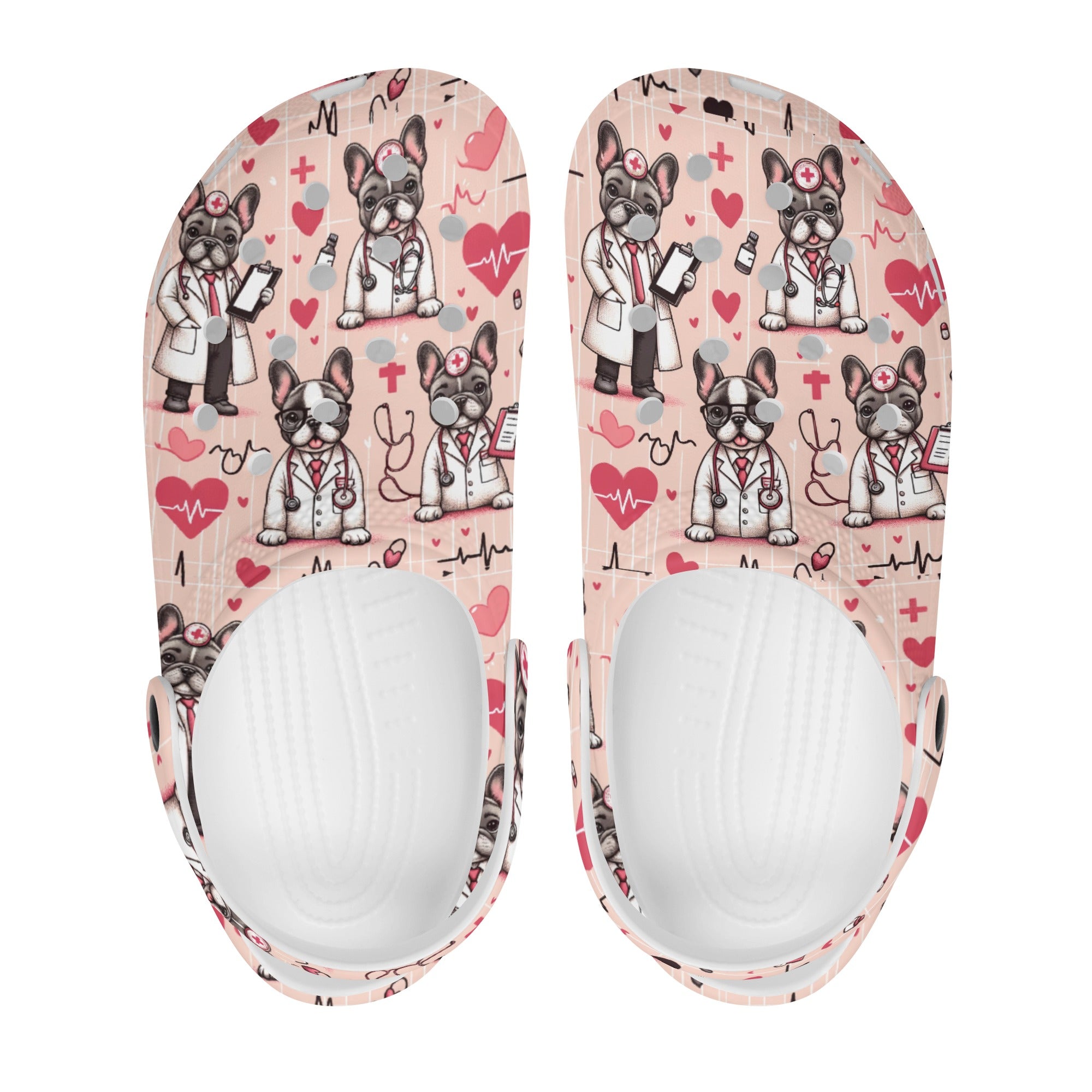 Roxy - Bulldog Unisex Clogs For Frenchie Pups | Safe For Paws
