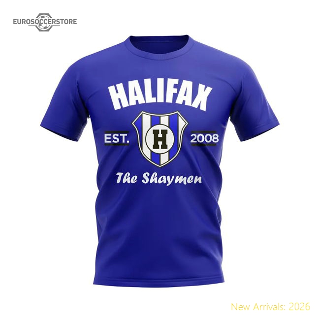 Premium Halifax Established Football T-shirt (blue) - Premium Quality