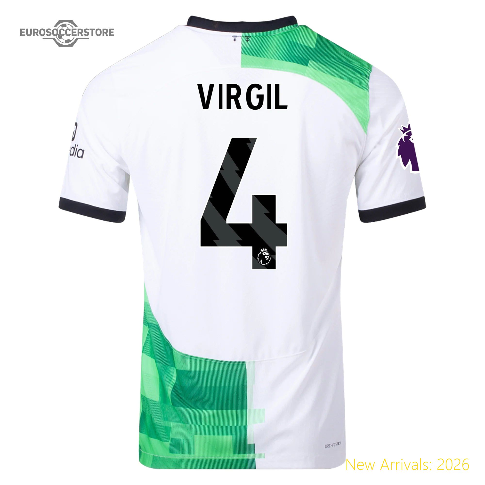 Officially Approved Men Liv Virgil Liverpool Away Premium Away Jersey