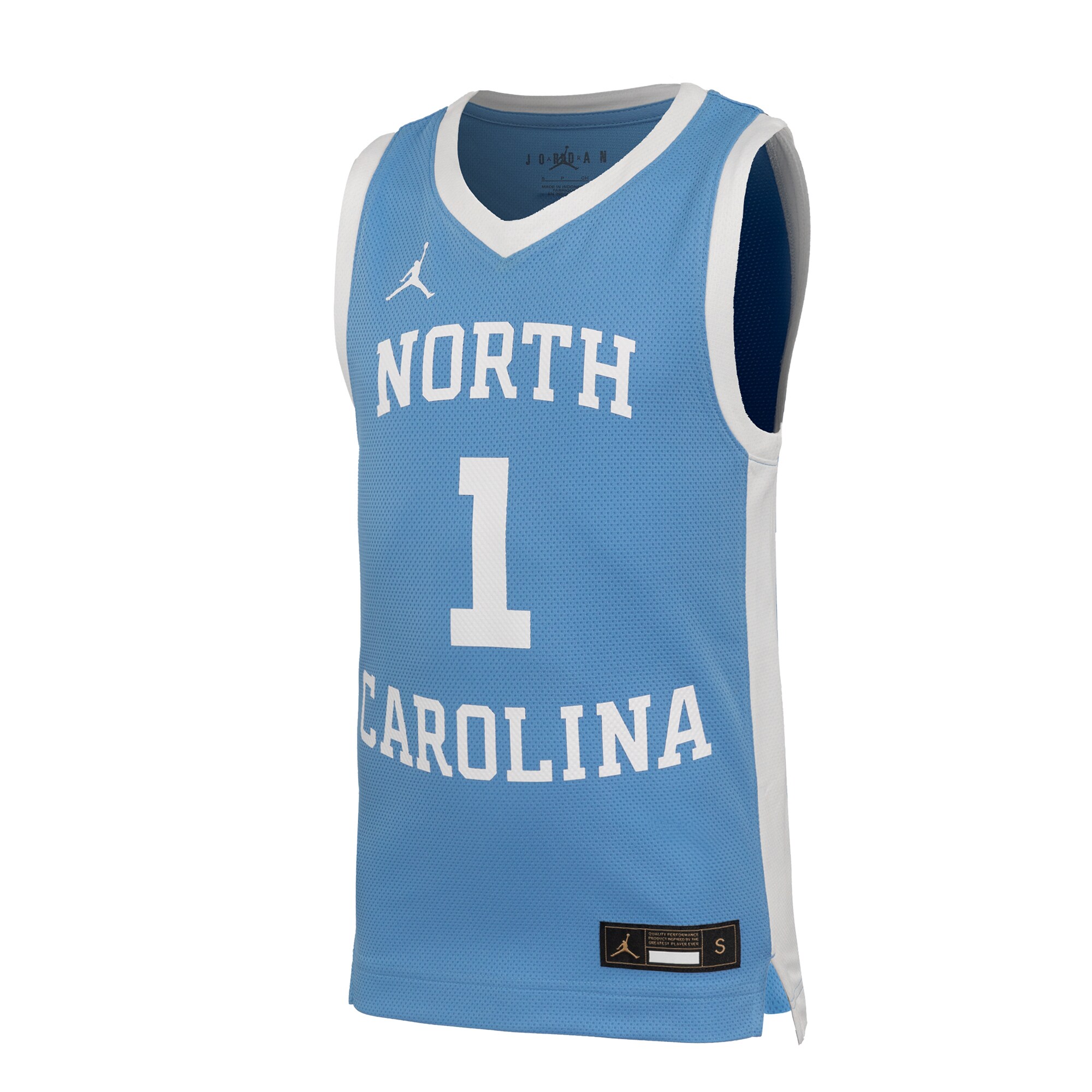 [DDG] North Carolina Tar Heels Youth Retro Replica Basketball Jersey - Carolina Blue