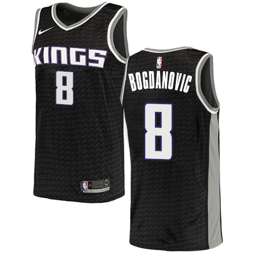 SAC #8 Bogdan Bogdanovic Top-Grade 2024 Statement NBA Jersey - Black
