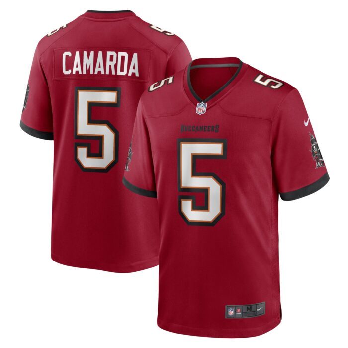 Men's Tampa Bay Buccaneers Jake Camarda Nike Red Game Play...