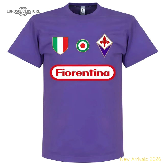 Excellent Fiorentina Fc Team Fan T-shirt - Purple - Premium Collection