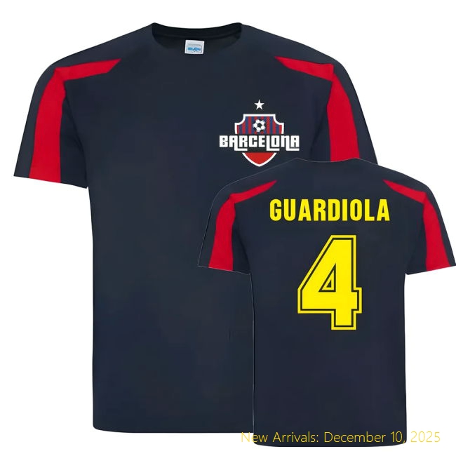 Barca Pep Guardiola Barcelona Sports Training Durable Jersey (Navy)