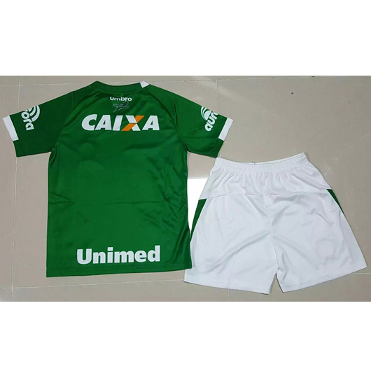 Lightweight Kids Chapecoense Home 201617 Soccer Jersey ShirtShorts