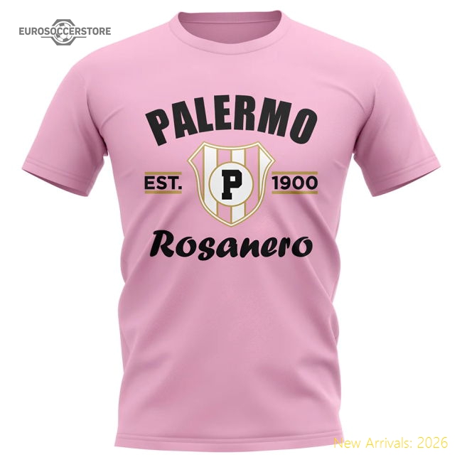 Rosanero Established Football Casual Tee (pink) - Match Quality