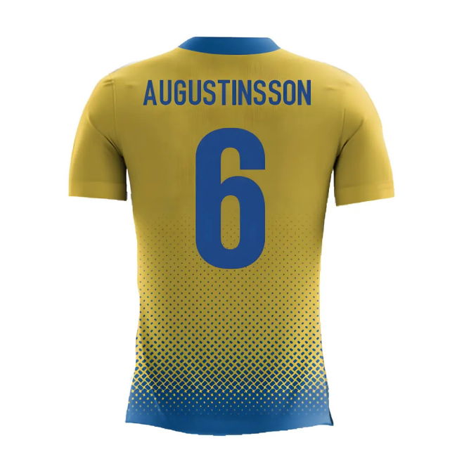 2025-2026 Sweden Airo Concept Home Shirt (Augustinsson 6)